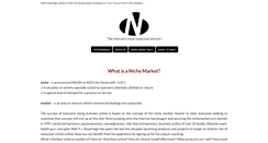 Desktop Screenshot of nichemarket.com