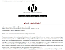 Tablet Screenshot of nichemarket.com